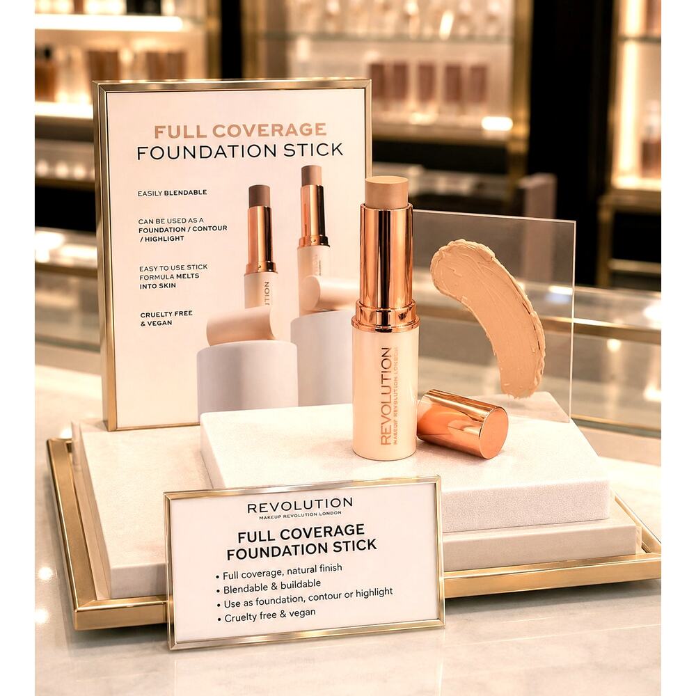 Revolution Fast Base Stick Foundation Color: F4